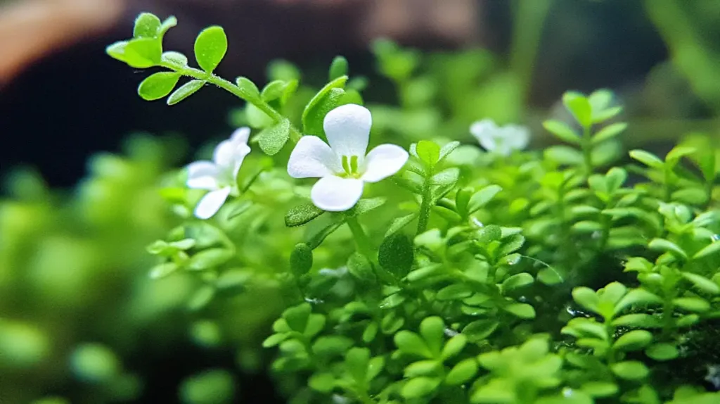 Plante bacopa monnieri sous forme de fleur et connu pour être un nootropique naturel puissant