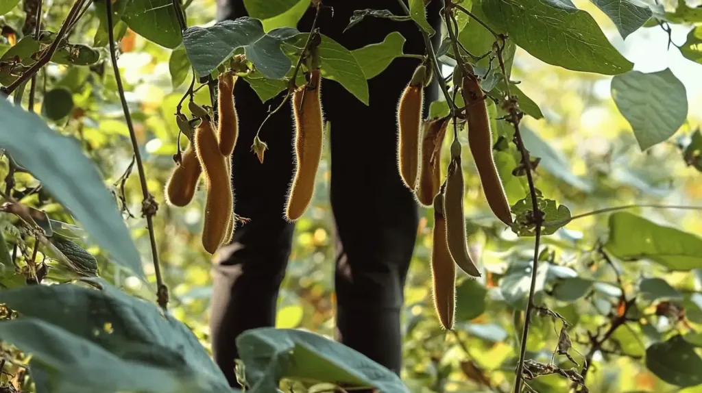 photo de plante naturelle de mucuna pruriens pour la dopamine, la sérotonine et la testostérone. La mucuna pruriens est utilisée en musculation ou comme nootropique pour se bienfaits sur le cerveau, elle est sans dangers et peut être achetée sur nutriforce ou en pharmarcie, les avis forums sont bons
