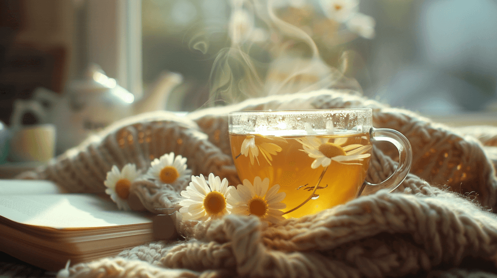 Thé camomille avec un complément aux nombreux bienfaits

