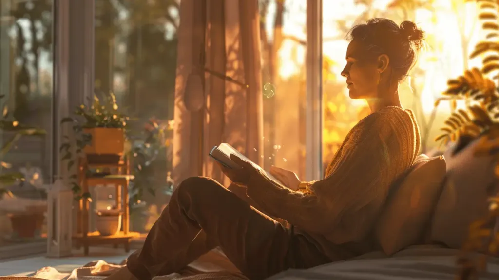 photo d'une femme qui consomme du magnésium thréonate pour se détendre et ne plus être ni stressé ni anxieuse