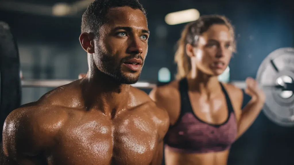 pollen de pin qui favorise l'augmentation de la testosterone  d'un homme qui fait du sport