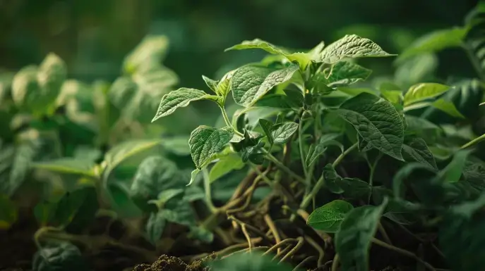 photo de plante d'ashwagandha. L'ashwagandha est utilisée en compléments alimentaires pour baisser le cortisol