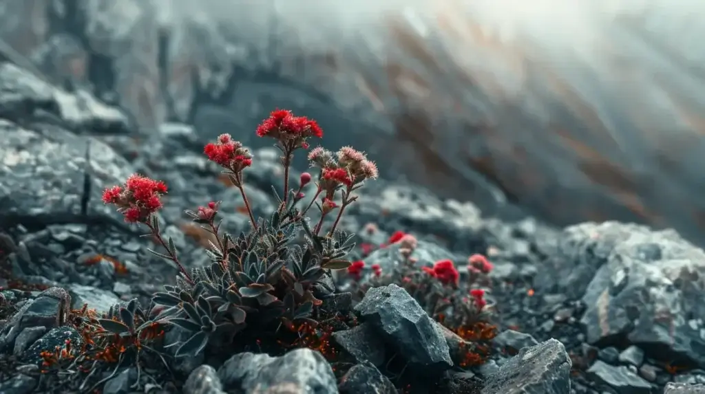 photo de rhodiola rosea, les racine de la plante sont bien visibibles. La rhodiola rosea est un complément alimentaire utilisé pour baisser les niveaux de cortisol