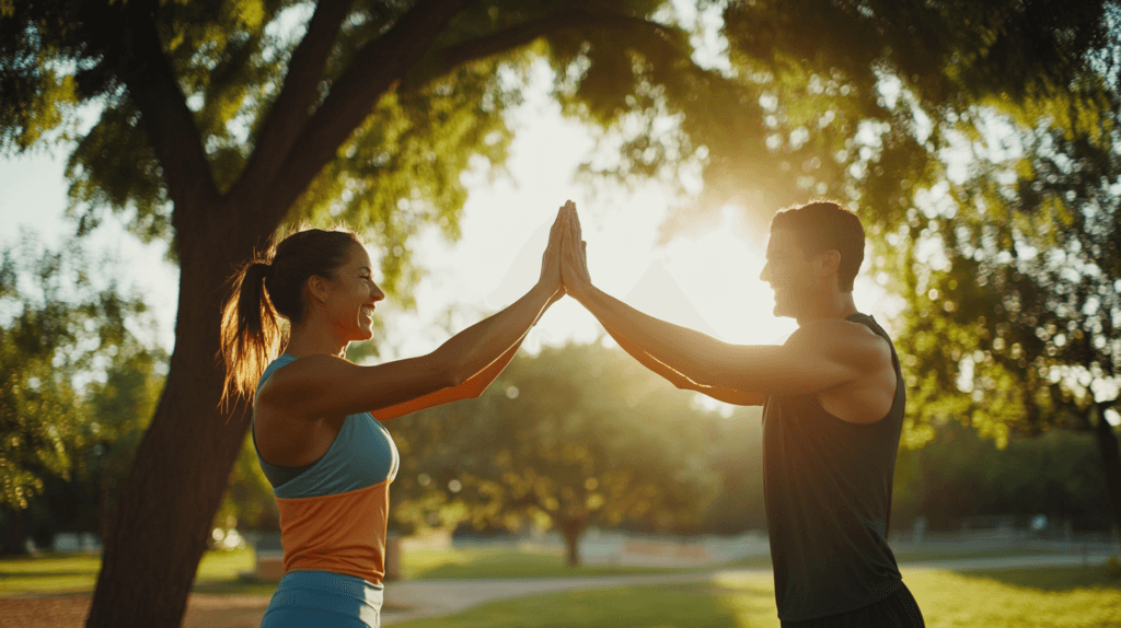 personnes qui sont en forme et ne ressentent pas la fatigue grâce au reishi