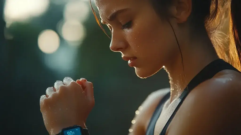 photo d'une femme qui consomme du reishi pour améliorer son cardio grâce aux bienfaits de ce champignon