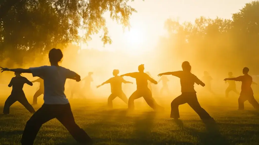 Sur cette photo, on voit des pratiquants de sport qui ont pris des champignons pour leurs bienfaits