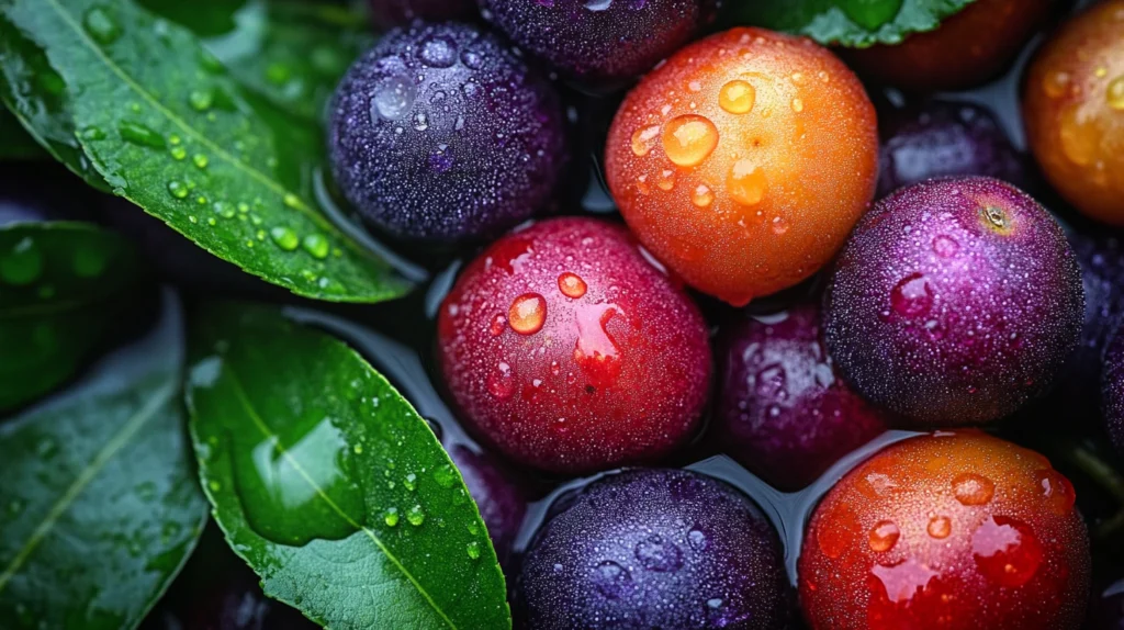 photo de camu camu prise par un téléphone