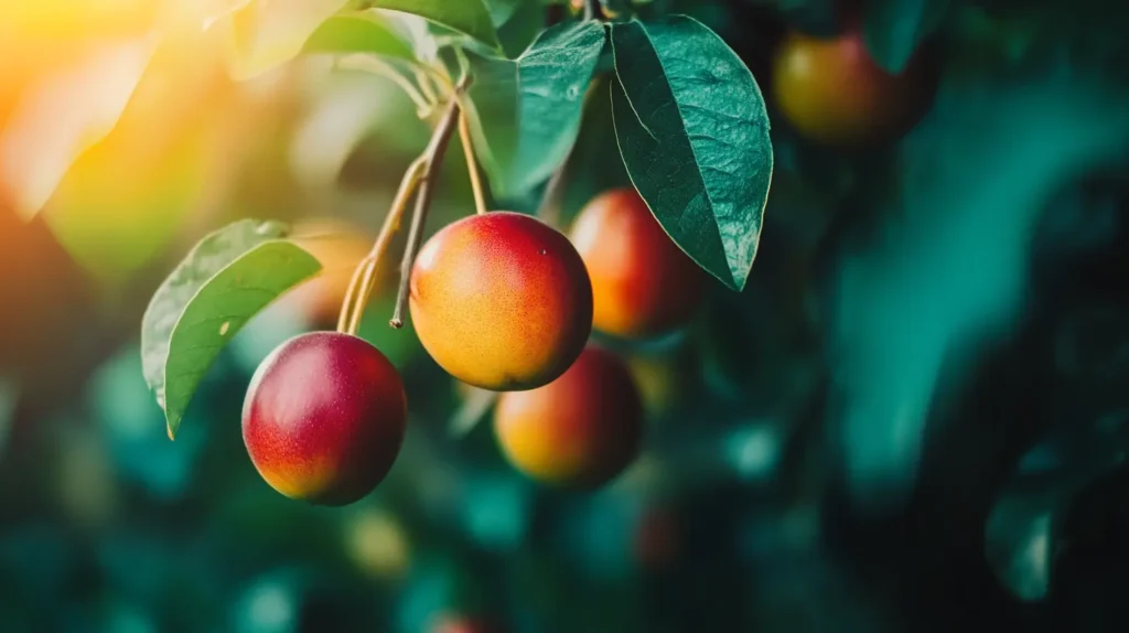 photo macro de fruit de camu camu