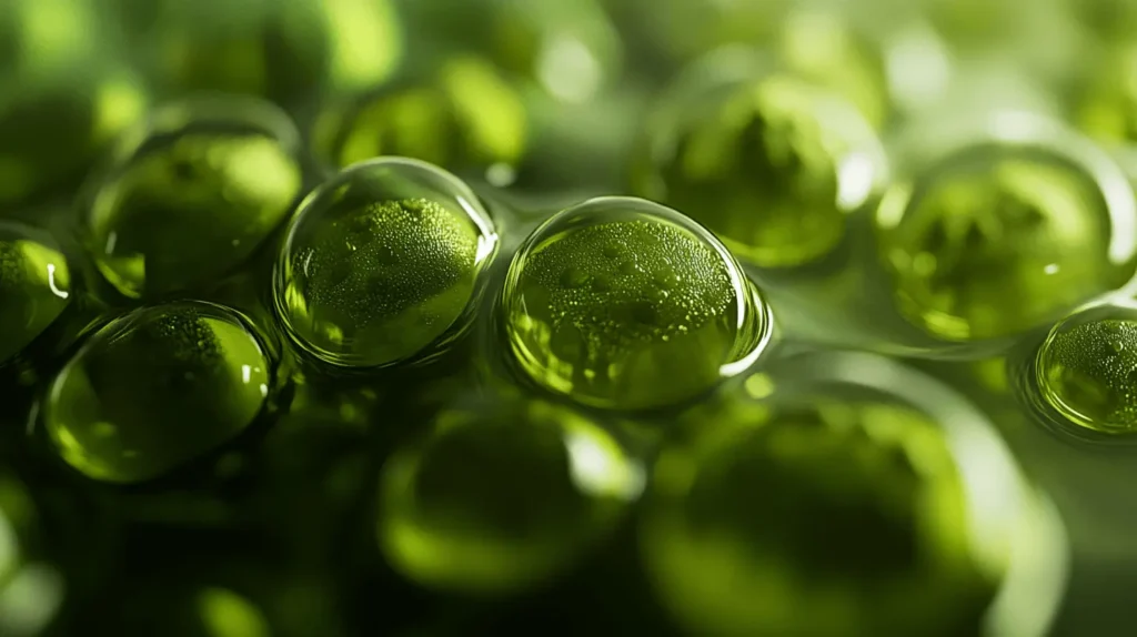 photo macro de chlorelle