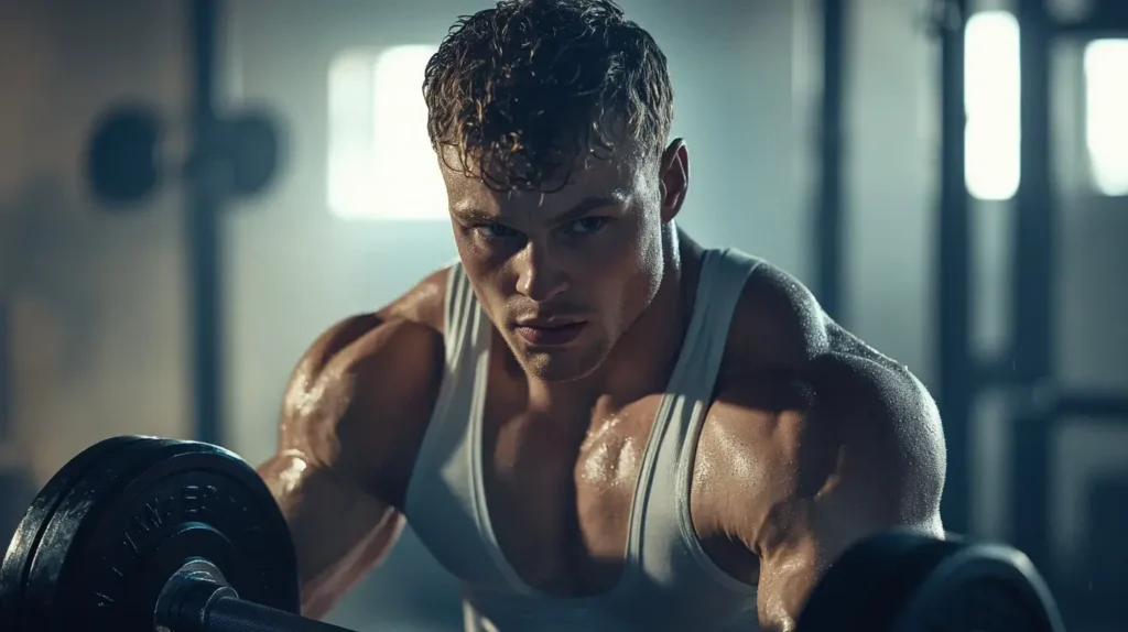 homme qui fait de la musculation