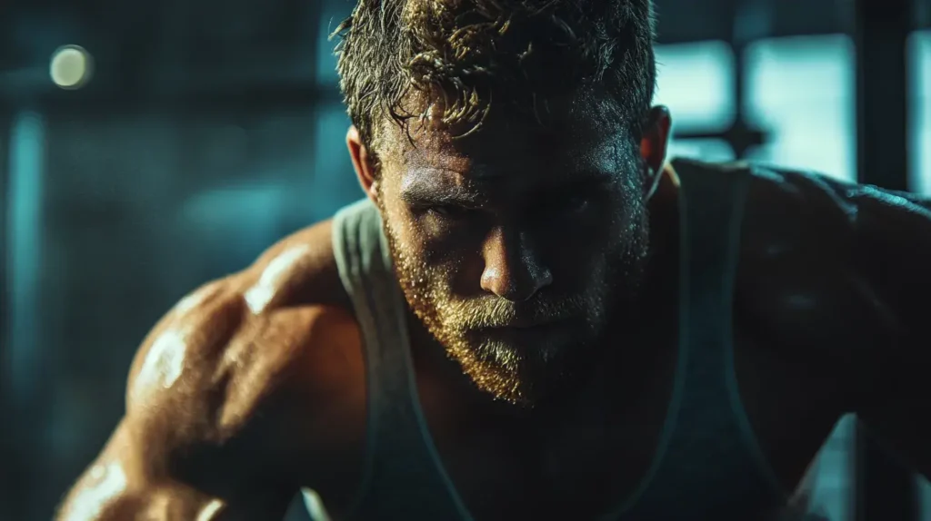 homme qui fait de la musculation