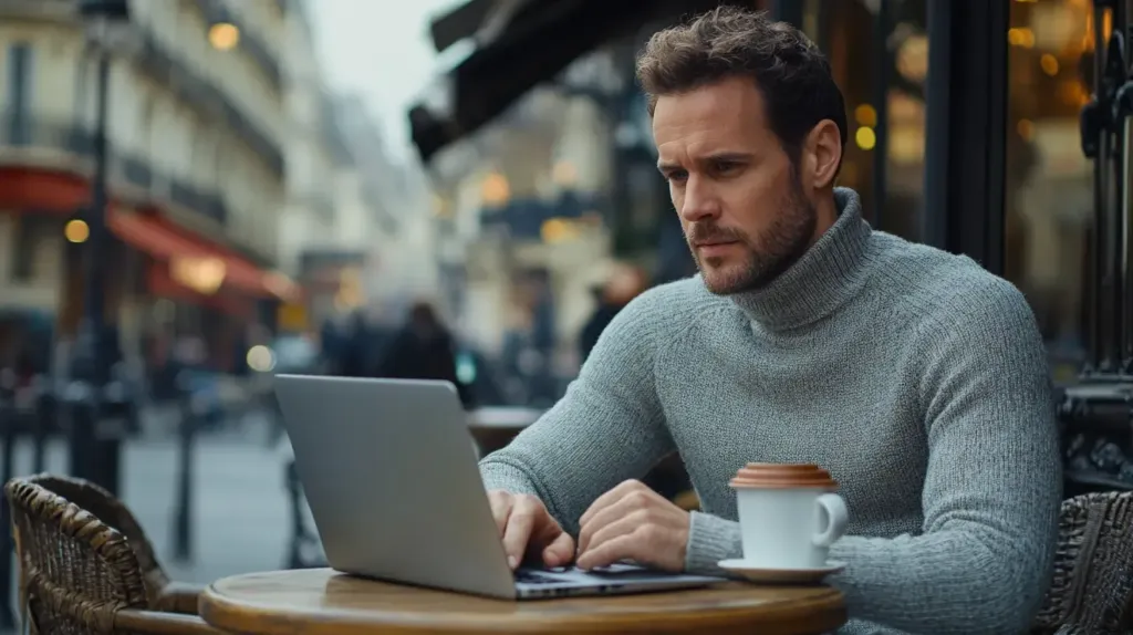 entrepreneur qui travaille sur son ordinateur