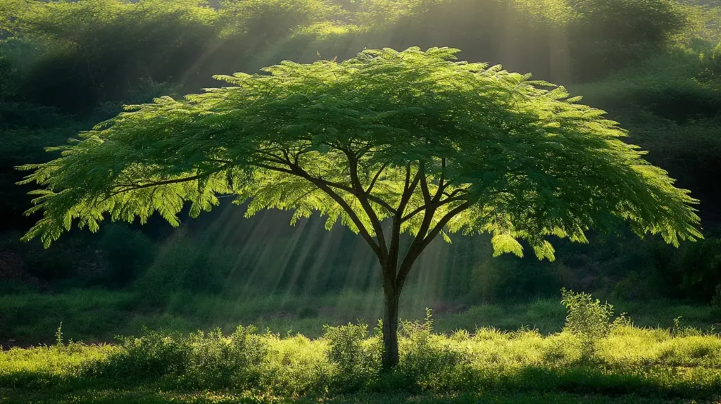 photo d'un arbre de moringa 