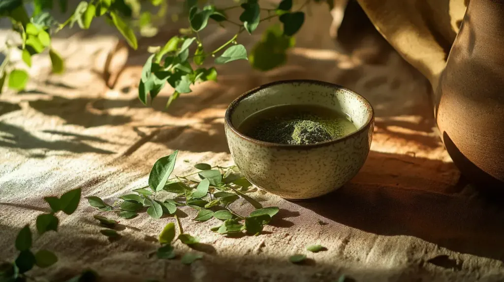 photo de moringa en poudre