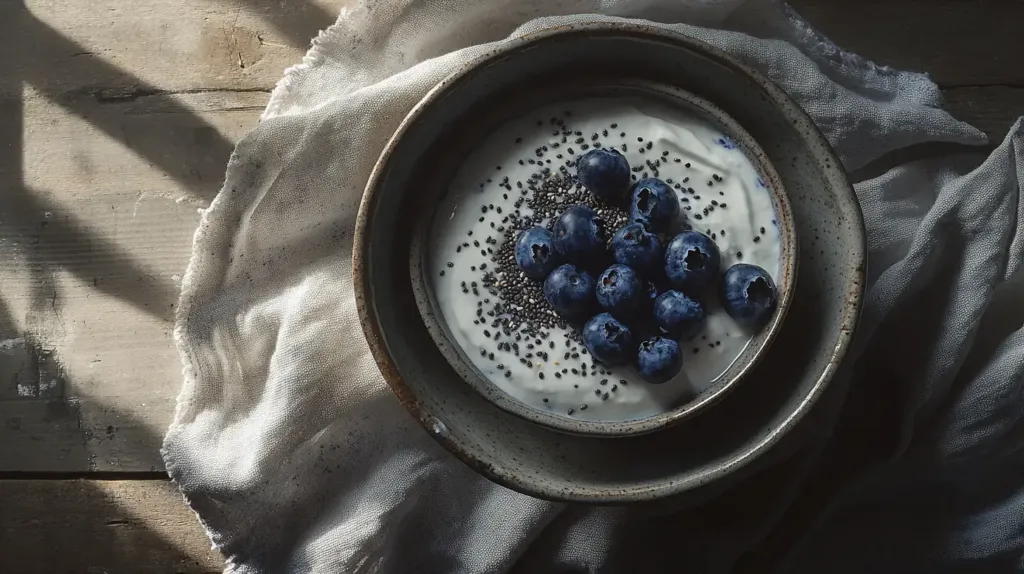 yaourt grec myrtille