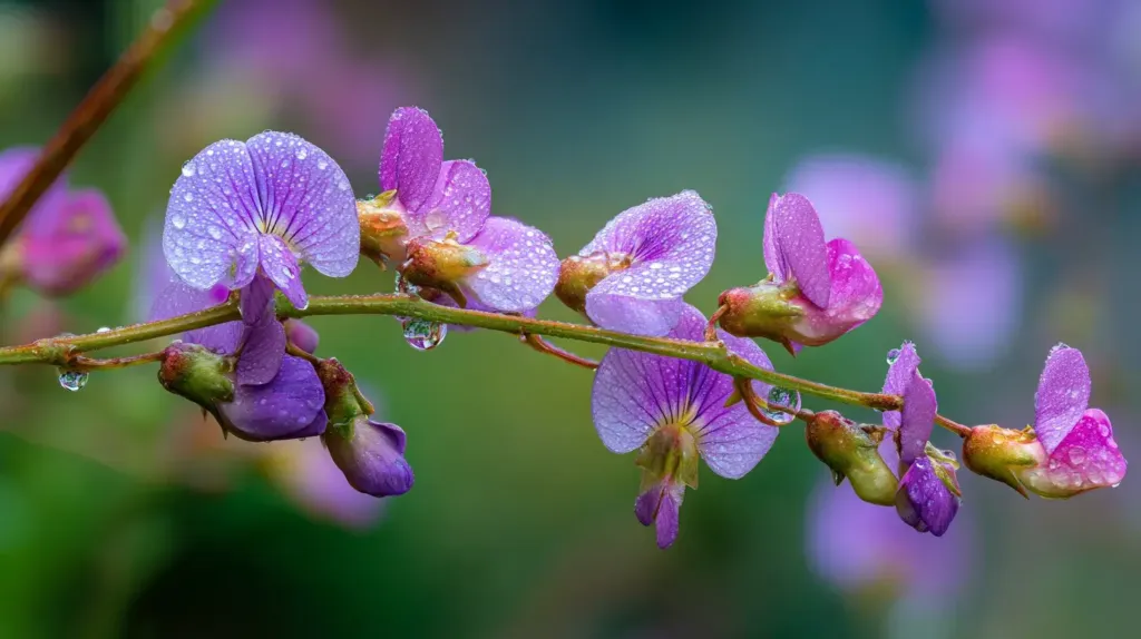 photo de fleur desmodium qui est un anti-oxydant naturel
