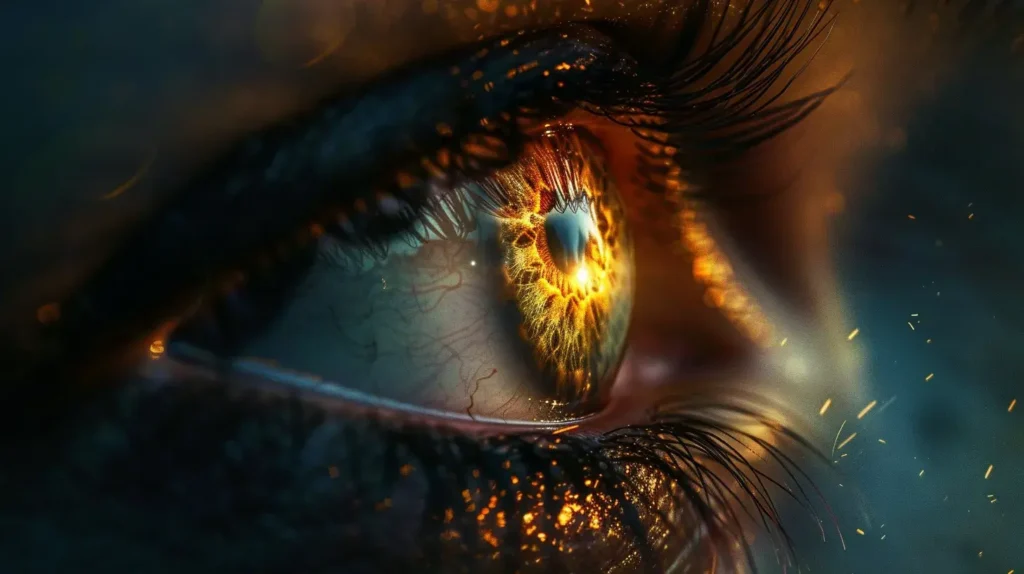 gros plans sur un iris