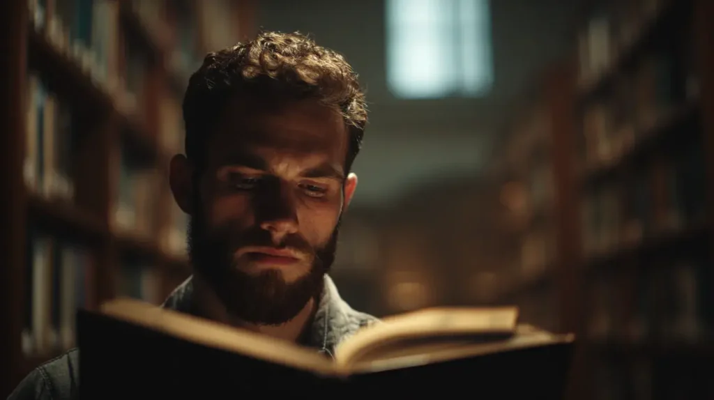 sauge officinale boost la mémoire, on voit un homme plus concentré qui arrive à mieux mémoriser 