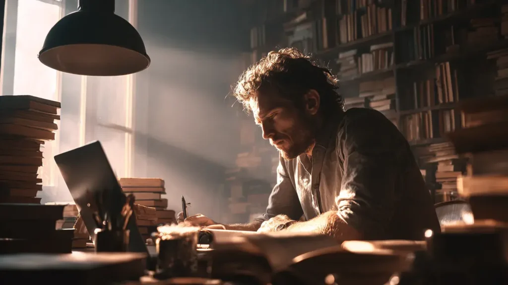 ginkgo biloba aide à améliorer la concentration, on voit un homme qui se concentre 