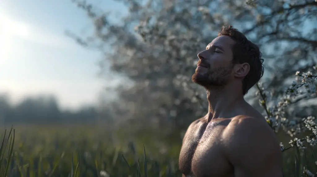 huile d'origan anti-inflammatoire pour un homme qui se sent mieux 