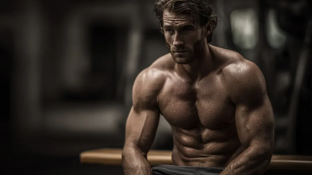 compléments alimentaires qui boost la testostérone, on voit un homme qui se sent mieux