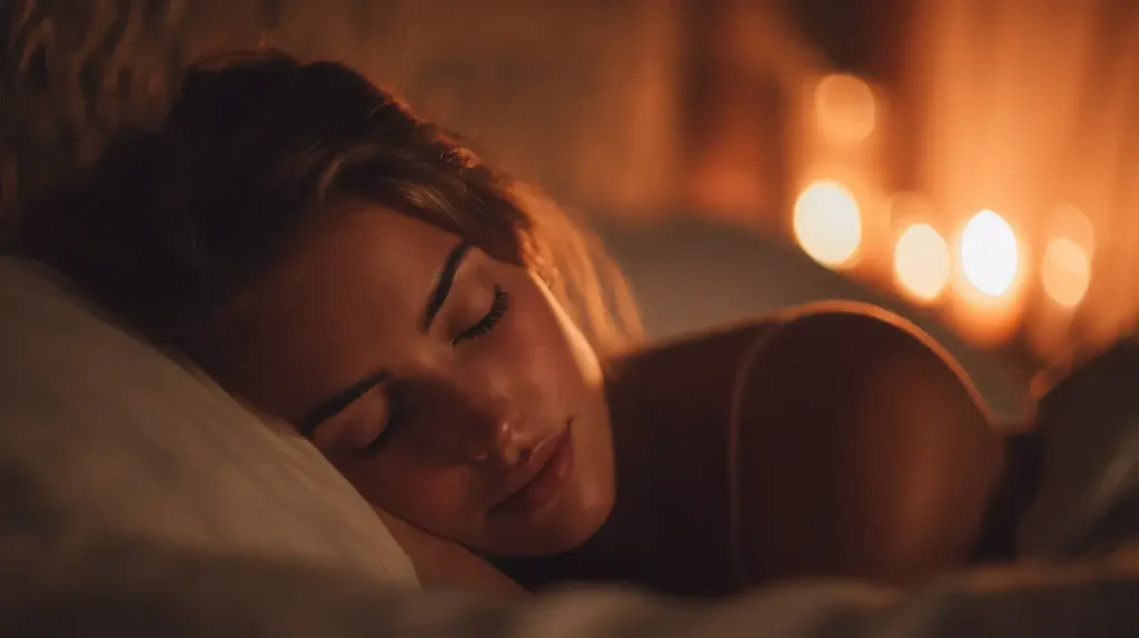 Femme qui s'est endormie grâce au pack sommeil profond nutriforce