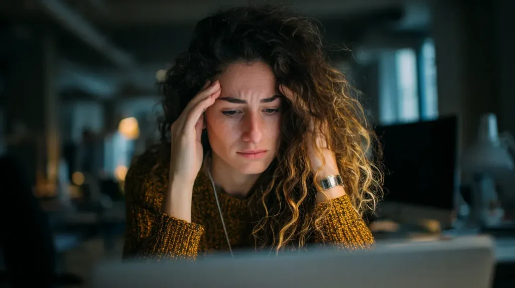 compléments alimentaires pour réduire le stress, cette femme peut se concentrer grâce au pack anti-stress de chez nutriforce