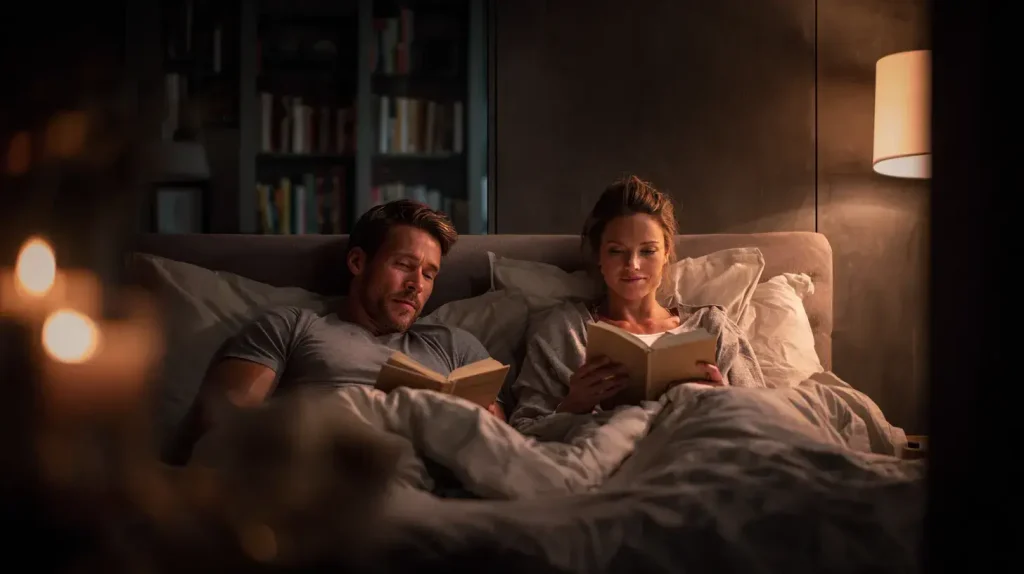 personnes qui sont heureuses et apaisées grâce aux compléments pour le sommeil du pack sommeil profond nutriforce