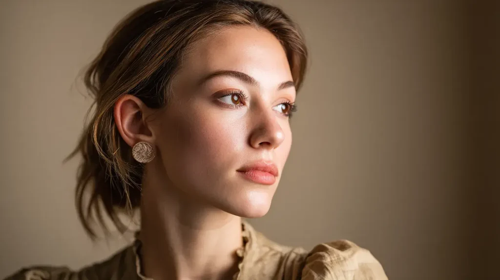 une femme est concentrée