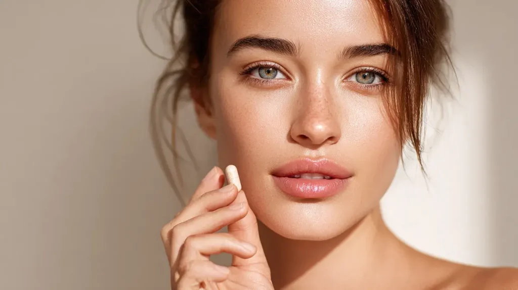 Bienfaits de la dmae pour la peau d'une femme de 40 ans