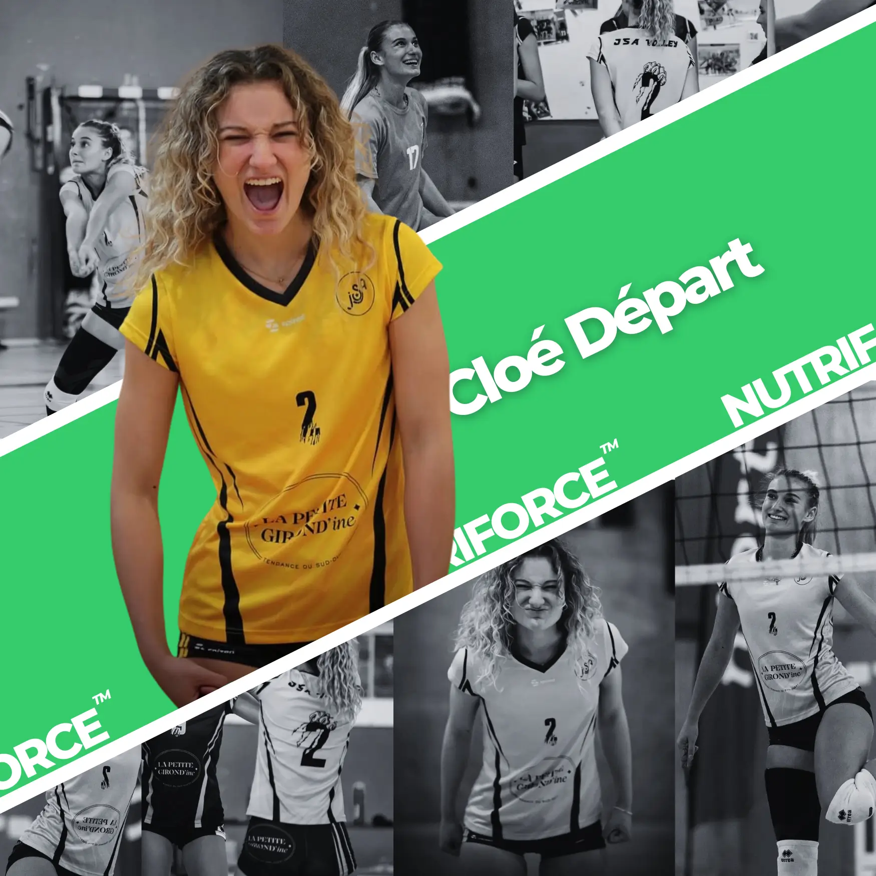 cloé départ, joueuse française de volleyball et fondatrice petite girondine