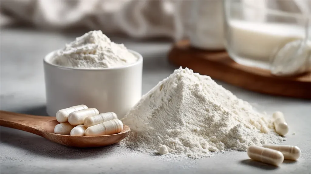 Créatine monohydrate sous forme solide, en poudre et en gélule