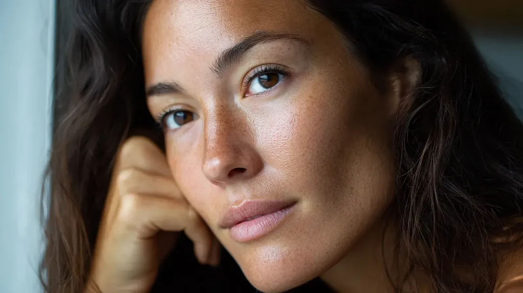 spermidine stress oxydatif, la femme sur la photo est plus détendue, moins de stress