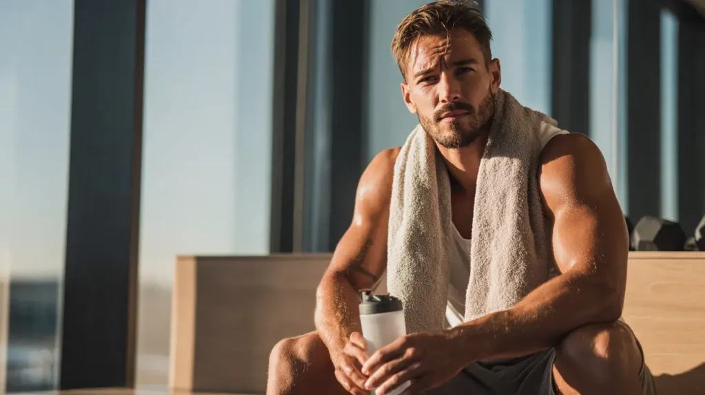 un homme récupère grâce à l'acide fulvique