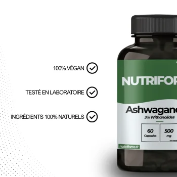 meilleure ashwagandha par nutriforce france