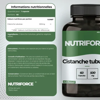 Cistanche tubulosa, dose, bienfaits, traçabilité