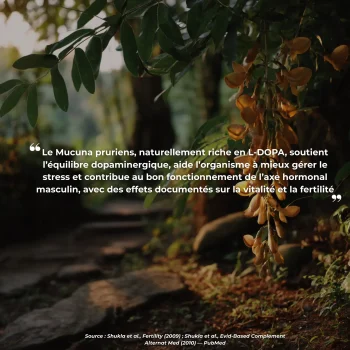 Étude clinique réalisée par Nutriforce sur le mucuna pruriens