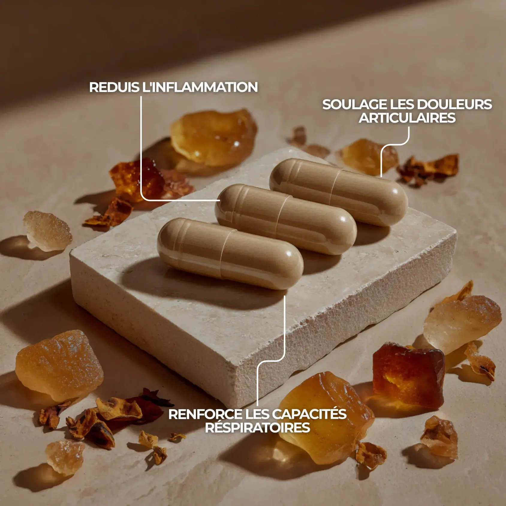 Boswellia serrata pour soulager les douleurs, renforcer les capacités respiratoires et pour réduire l'inflammation