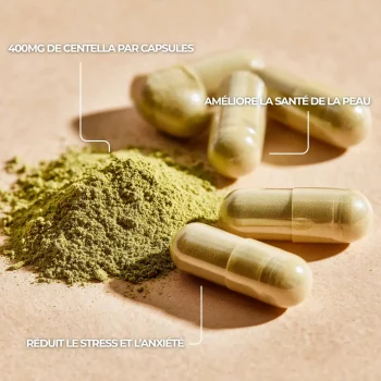 Centella asiatica en pharmacie et livraison pour l'amélioration de la peau et du bien-être