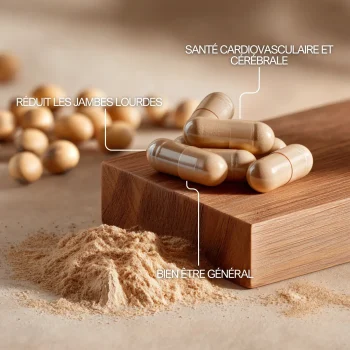 Nattokinase en gélules pour le ben-être, pour la santé cardio-vasculaire et cérébrale