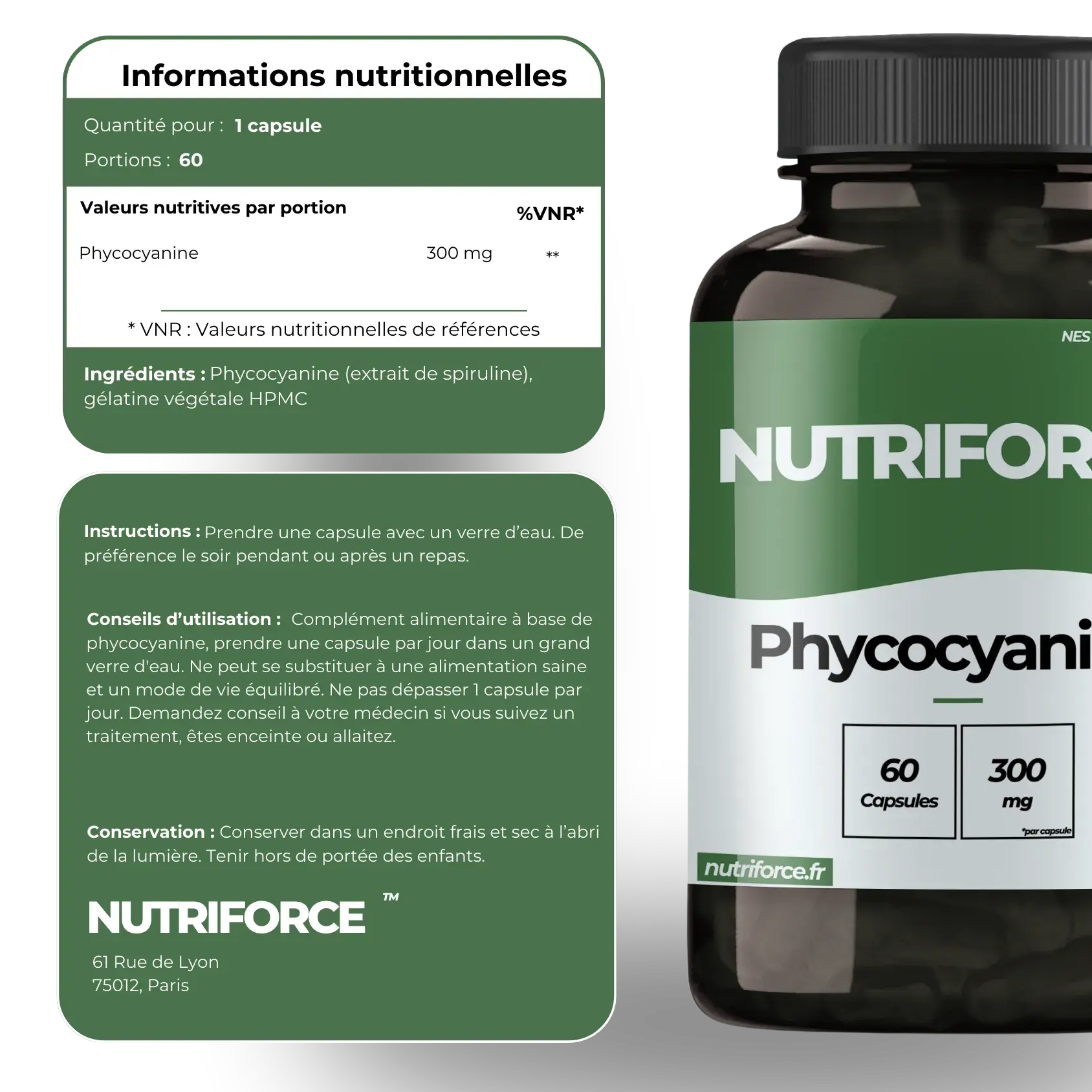 Phycocyanine dose, bienfaits, traçabilité