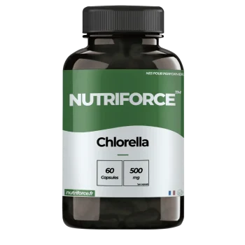 Chlorella pharmacie, complément alimentaire, gélules avec de nombreux bienfaits