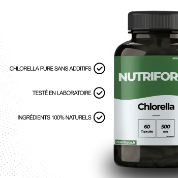 Bienfaits de la chlorella complément alimentaire pharmaceutique qui a de nombreuses vertus