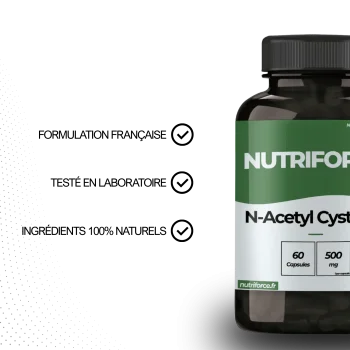 Bienfaits du N-acetyl cysteine, complément alimentaire pharmaceutique qui a de nombreuses vertus
