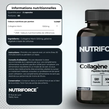 transparence, origine et traçabilité totale du collagène marin nutriforce produit en france