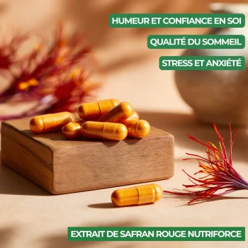 meilleur safran en complément alimentaire par nutriforce, bien meilleur que naali pour la qualité de son safran