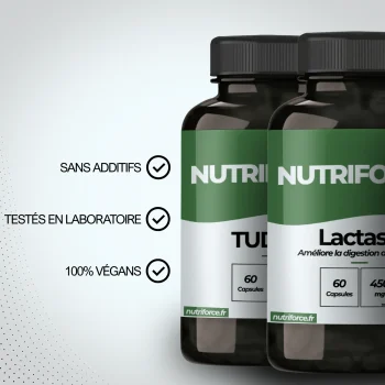 Lactase et TUDCA pour favoriser la digestion , complément pur et naturel