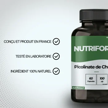 Picolinate de chrome, dose, bienfaits, traçabilité